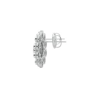 Keily Round Diamond Stud Earrings